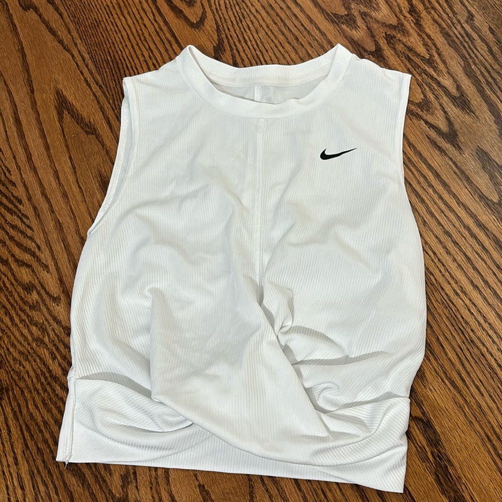 White Nike crossover tank top in size S only worn once